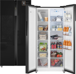 Превью картинка  Холодильник side by side Weissgauff WSBS 500 Inverter NoFrost Black Glass #9