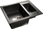 Превью картинка Мраморная мойка GranFest QUADRO 610K Черный #1