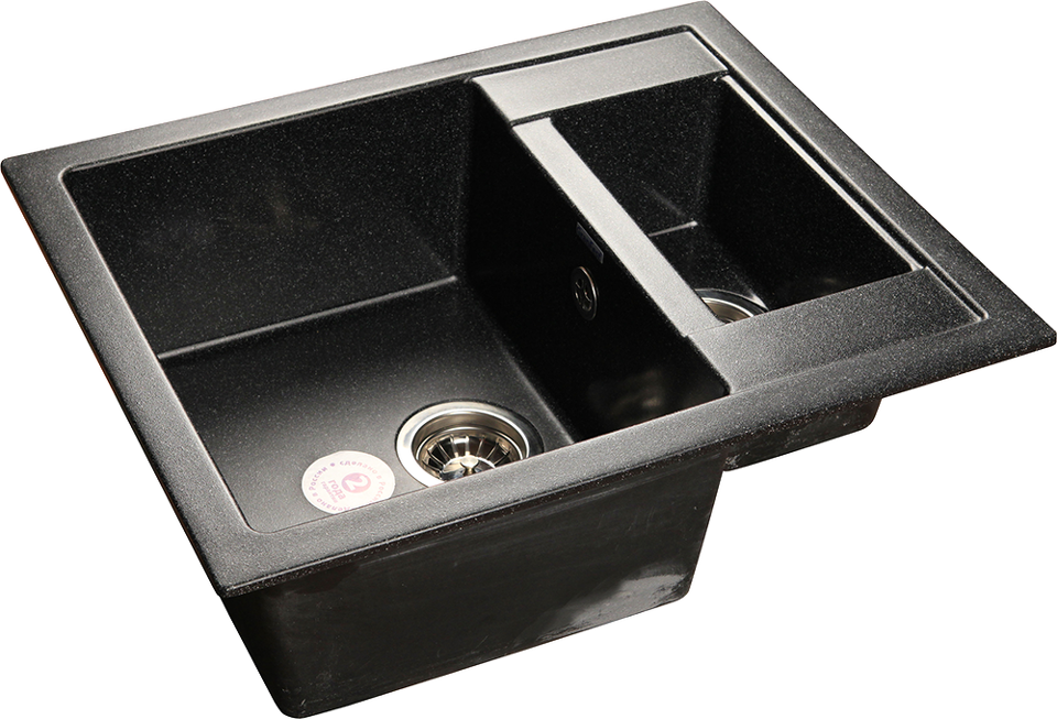 Фото Мраморная мойка GranFest QUADRO 610K Черный