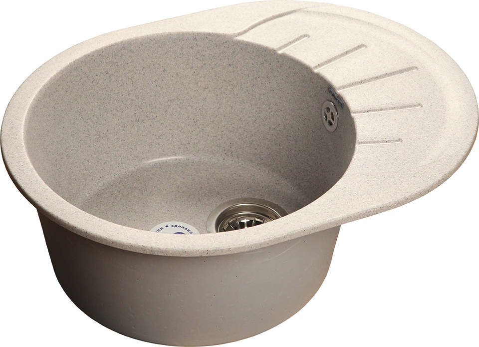 Фото Мраморная мойка GranFest RONDO 580L Серый