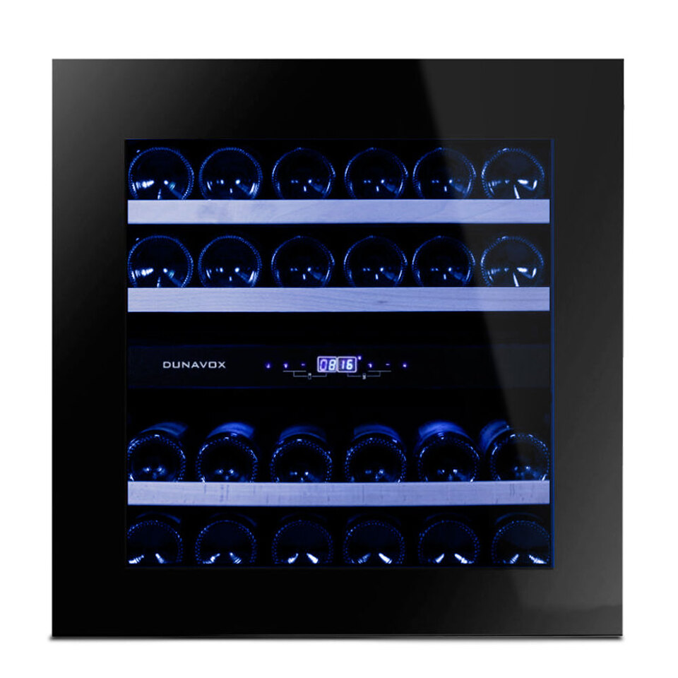 Фото Шкаф винный встраиваемый Винный холодильник (шкаф) компрессорный Dunavox DAVG-25.63DB.ТО