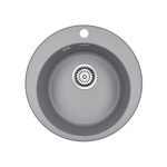 Превью картинка Кварцевая мойка Paulmark GELEGEN 50 PM404800-GRM Серый металлик #1