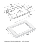 Превью картинка Кварцевая мойка Paulmark STEPIA 60 PM115951-BLM Черный #4