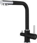 Превью картинка Смеситель для кухни GranFest 3611 Черный #1