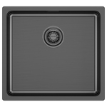 Превью картинка Металлическая мойка Paulmark VISTA 48 UNI PM304844-GM Вороненая сталь GM #1