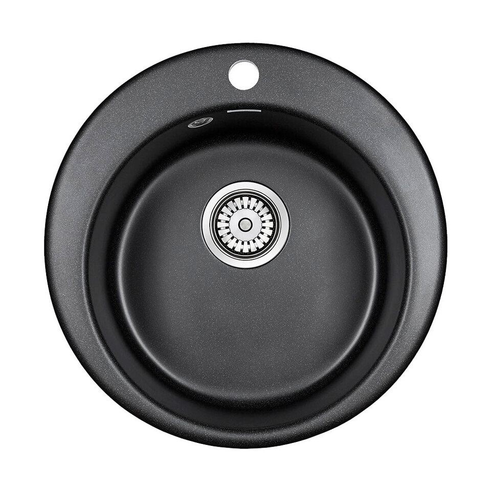 Фото Кварцевая мойка Paulmark GELEGEN 50 PM404800-BL Черный гранит BL