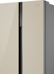 Превью картинка  Холодильник side by side Weissgauff WSBS 500 Inverter NoFrost Beige Glass #18