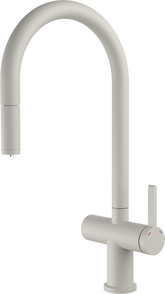 Фото Смеситель для кухни Rivelato ACIO U-обр.с выдвижной лейкой и краном питьевой воды D-35мм brina