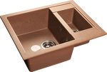Превью картинка Мраморная мойка GranFest QUADRO 610K Терракот #1