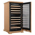 Превью картинка Шкаф винный  Meyvel Винный холодильник (шкаф) компрессорный MEYVEL MV99PRO-KBT2 (Натуральный бук) #2