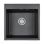 Превью картинка Кварцевая мойка Paulmark KANTE 50 PM105152-BL Черный гранит BL #1