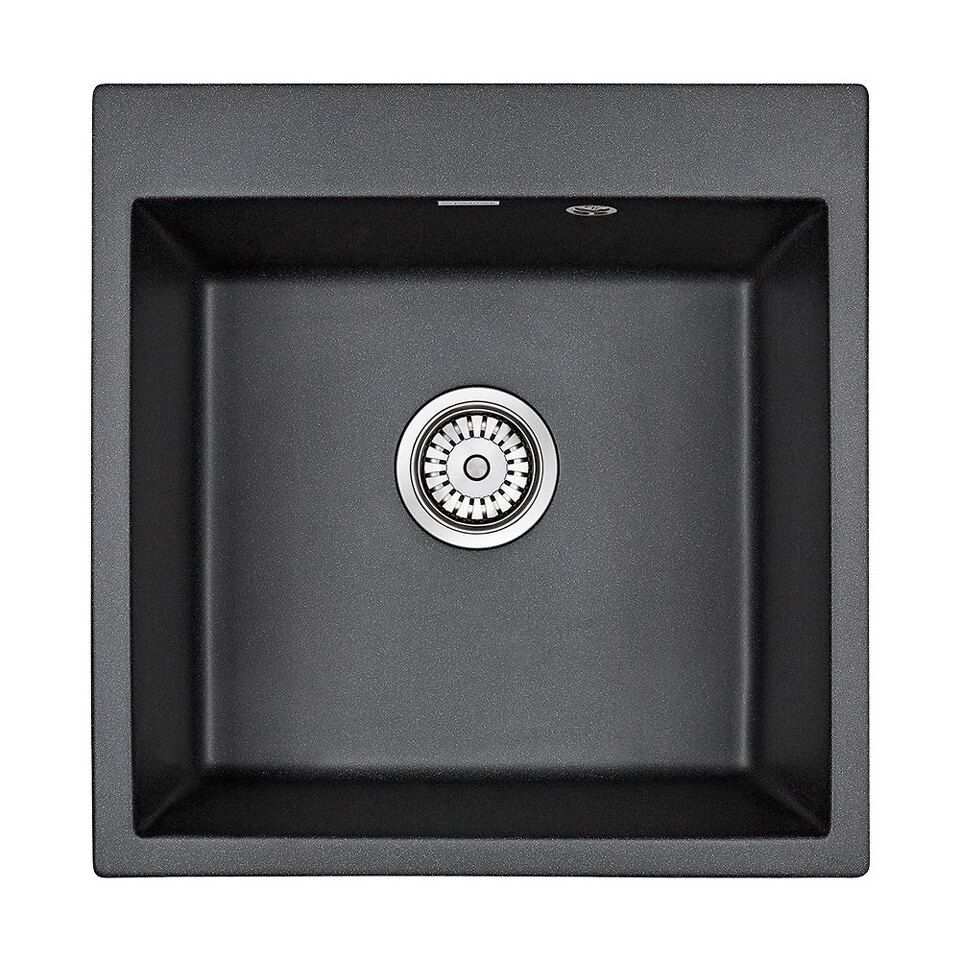 Фото Кварцевая мойка Paulmark KANTE 50 PM105152-BL Черный гранит BL