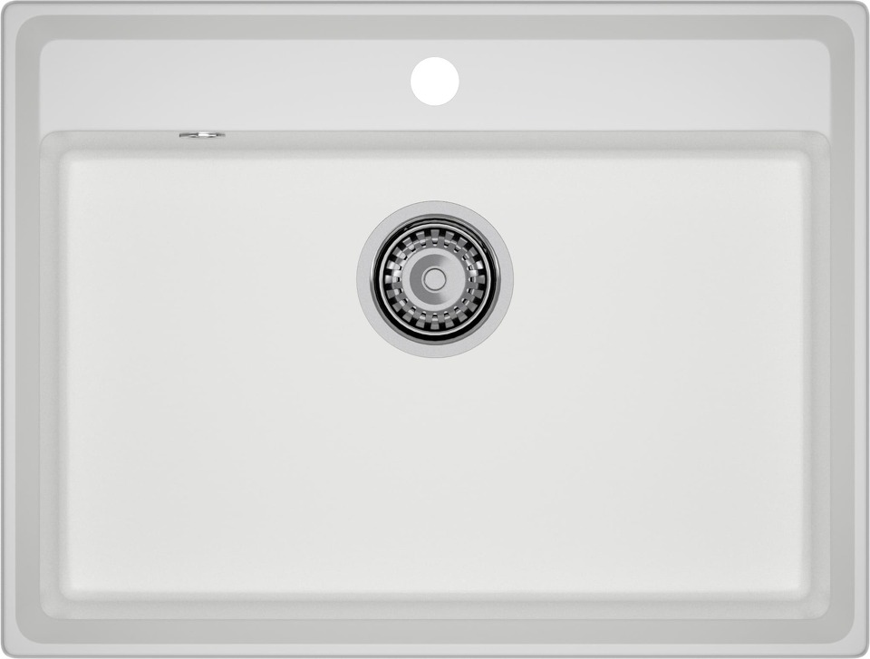 Фото Мраморная мойка GranFest LEVEL 660 Белый