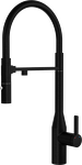 Превью картинка Смеситель для кухни Rivelato ALMARA U-обр. гибкий излив с краном питьевой воды D-35мм antracite #1