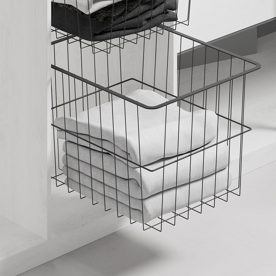 Фото LjM Выдвижная корзина SOFI, ширина 564 мм, высота 362 мм, антрацит