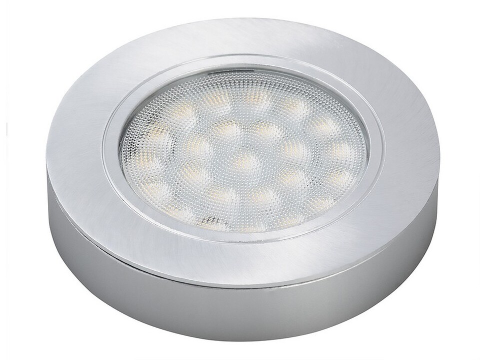 Фото Furnika Светодиодный светильник ROUND DY, накладной/врезной, теплый, алюминий