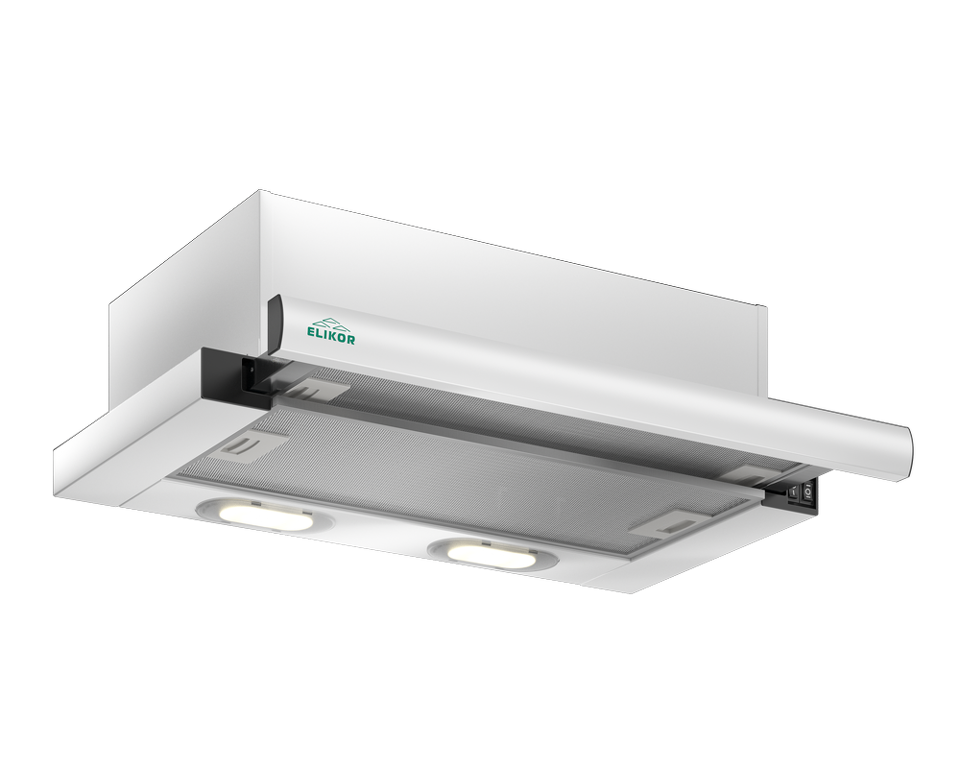 Фото Встраиваемая вытяжка Elikor Интегра 50П-400-В2Л белый/бел