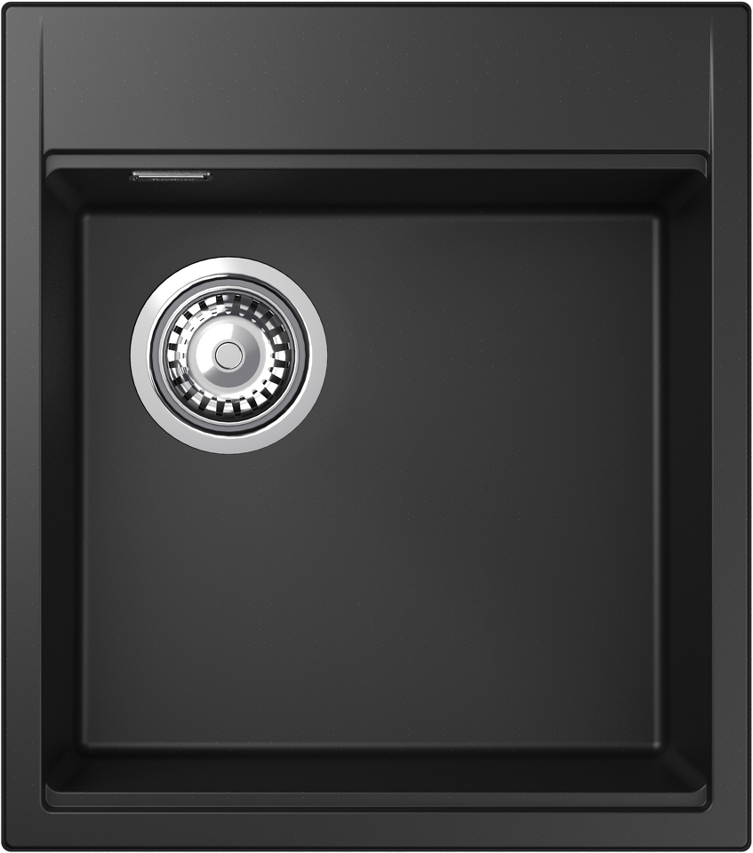Фото Гранитная мойка Rivelato TESORO 455-L 1-чаш 450*510 nero