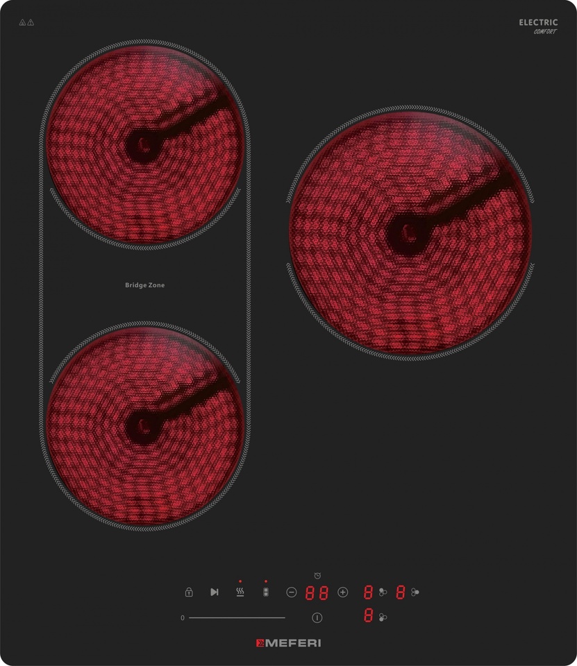 Фото Электрическая варочная панель Meferi MEH453BK COMFORT
