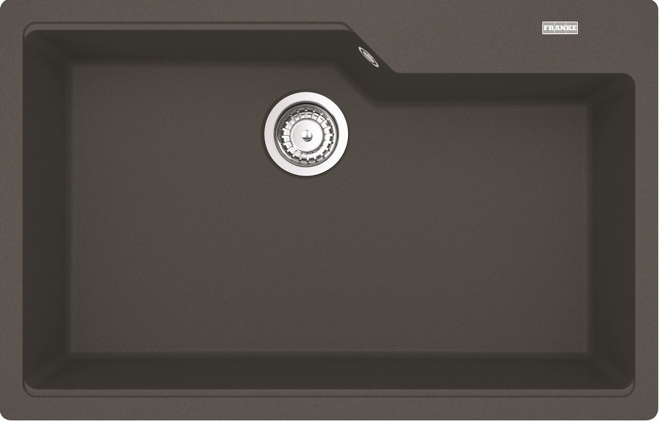 Фото Гранитная мойка Franke Мойка UBG 610-72 грифельный серый стоп-вентиль