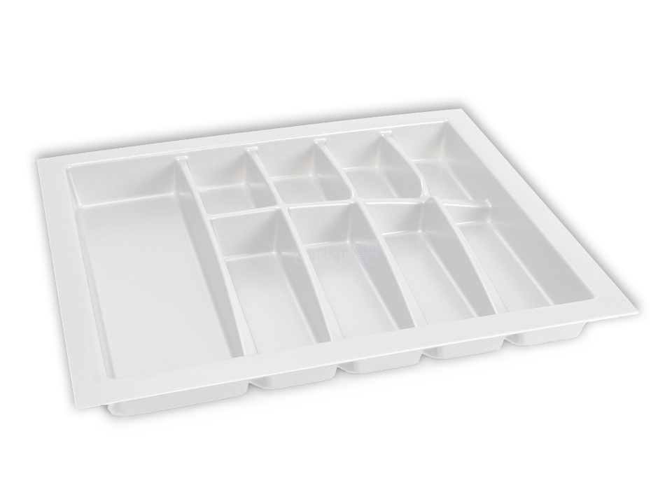 Фото Dirks Лоток LINE для столовых приборов, ширина фасада 600 мм, 505x462х56 мм, белый 