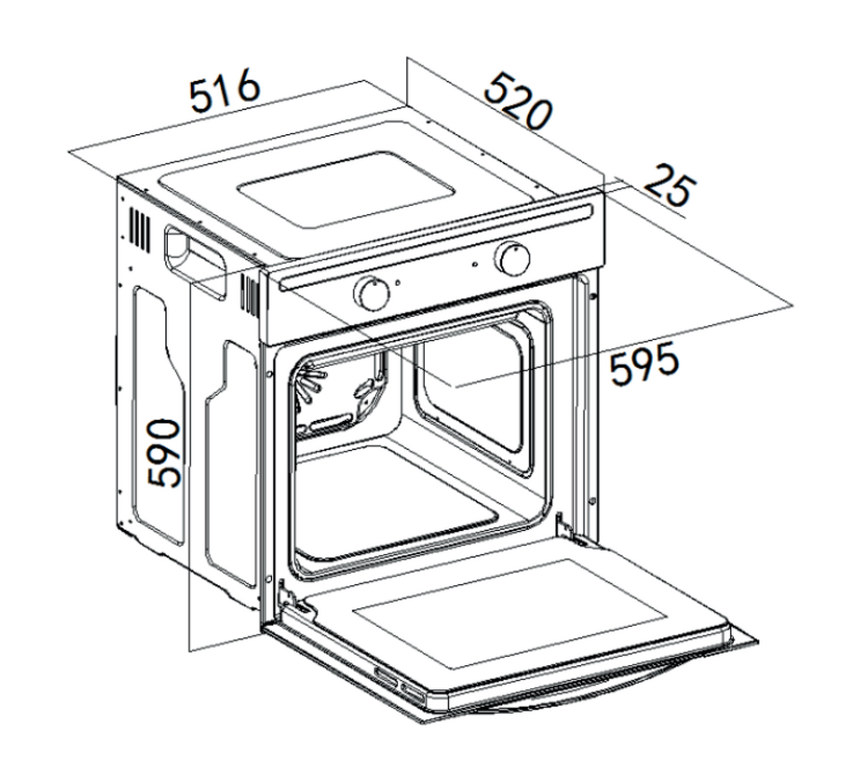 Фото Электрический духовой шкаф Weissgauff EOM 104 X