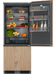 Превью картинка Встраиваемый холодильник с морозильной камерой HIBERG S-RFC 600 B inverter #3