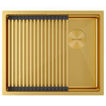 Превью картинка Металлическая мойка Paulmark NEXT-PRO 54 UNI PM705445-BG Брашированное золото BG #2