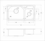 Превью картинка Металлическая мойка Oulin OL-H9818 #4