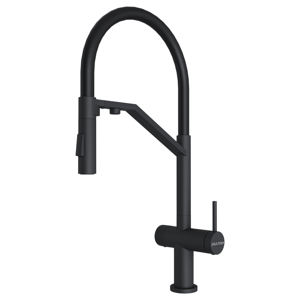 Фото Смеситель для кухни Paulmark ZENDER Ze213155-AN Антрацит