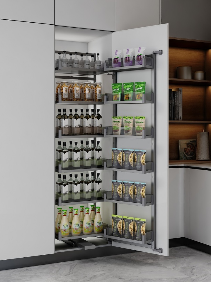 Фото Duslar Система MATRIX, распашной фасад 450 мм, высота 1820 мм, антрацит