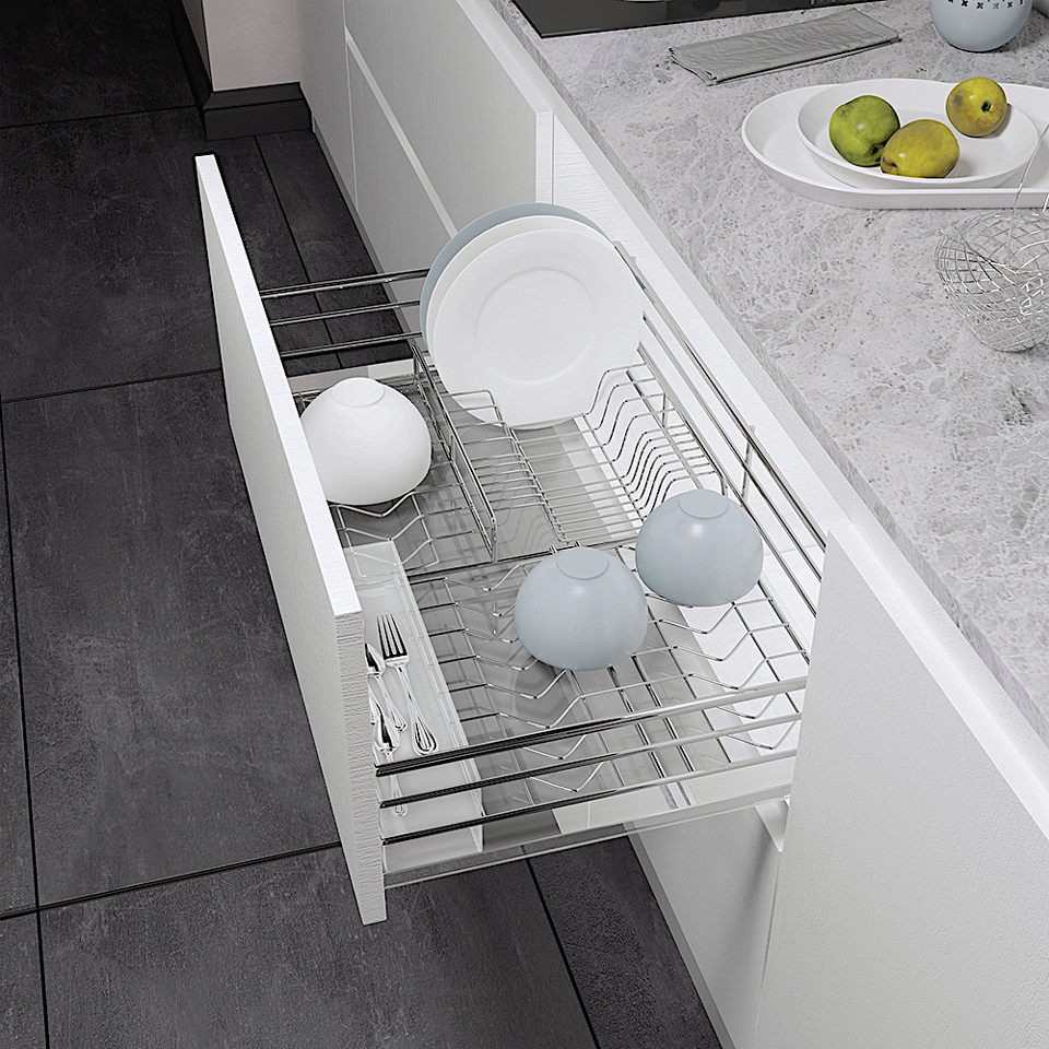 Фото Duslar Сушка MARTA, выдвижной фасад 900 мм, хром