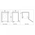 Превью картинка Шкаф винный  Cold Vine Винный холодильник (шкаф) компрессорный COLD VINE С24-КBF2 #2