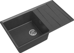 Превью картинка Мраморная мойка GranFest LEVEL 860L Графит #2