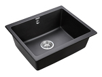 Превью картинка Кварцевая мойка Paulmark GERA 60 PM205546-BL Черный гранит BL #3