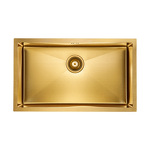 Превью картинка Металлическая мойка Paulmark NEXT 74 UNI PM217444-BG Брашированное золото BG #1