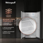 Превью картинка  Холодильник side by side Weissgauff WSBS 500 Inverter NoFrost Inox #7
