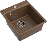 Превью картинка Мраморная мойка GranFest LEVEL 420 Терракот #2