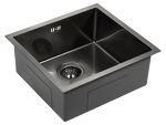 Превью картинка Металлическая мойка Paulmark NEXT 48 UNI PM214844-GM Вороненая сталь GM #3