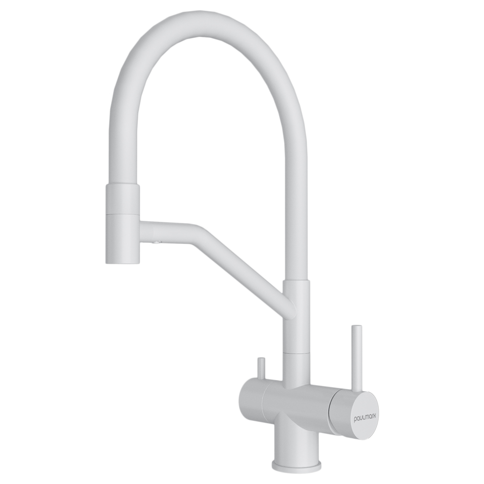 Фото Смеситель для кухни Paulmark RUBERT Ru213175-WH Белый матовый WH