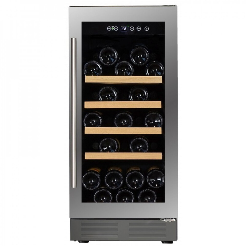 Фото Шкаф винный встраиваемый Винный холодильник (шкаф) компрессорный Dunavox 32 бут DAU-32.81SS