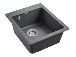 Превью картинка Кварцевая мойка Paulmark KANTE 40 PM104249-DG Графит DG #3