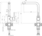 Превью картинка Смеситель для кухни GranFest 3651 Топаз #2