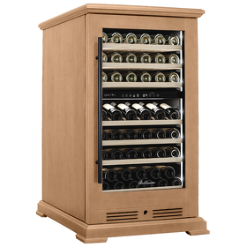 Картинка Meyvel Винный холодильник (шкаф) компрессорный MEYVEL MV77PRO-KBT2 (Натуральный бук)