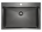 Превью картинка Металлическая мойка Paulmark KRONER 75 PM217551-GM Вороненая сталь GM #2
