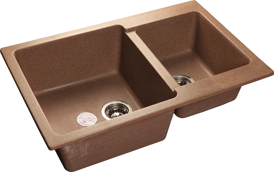 Фото Мраморная мойка GranFest PRACTIK 780K Терракот