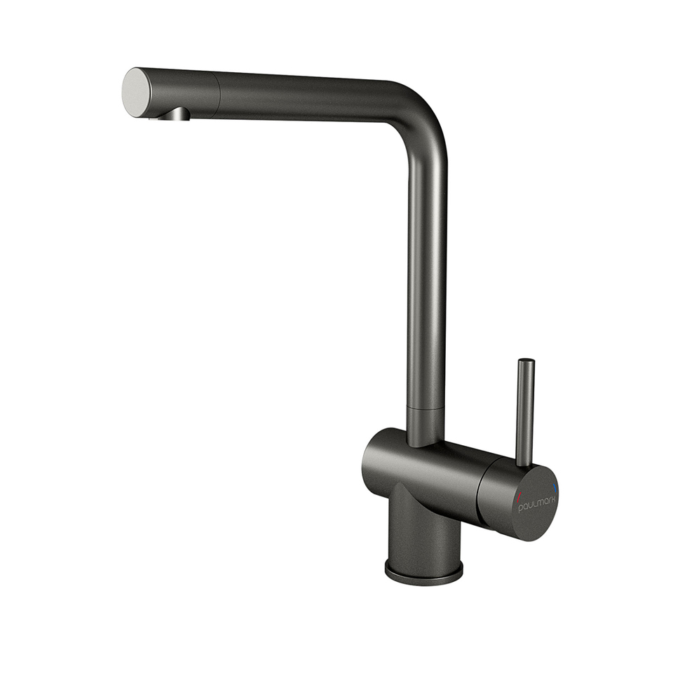 Фото Смеситель для кухни Paulmark SPRING Sp212067-GM Вороненая сталь GM