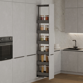 Картинка Duslar Система TITAN, выдвижной фасад 300 мм, высота 1970-2270 мм, антрацит