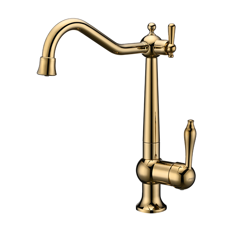 Фото Смеситель для кухни Paulmark RETRO Re213226-G Золото G