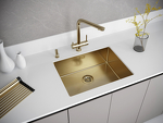 Превью картинка Металлическая мойка Paulmark NEXT 58 UNI PM215844-BG Брашированное золото BG #5